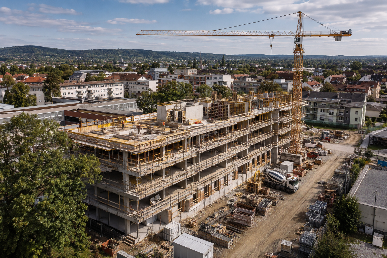 Drohnenaufnahme-Bauprojekt-Stuttgart